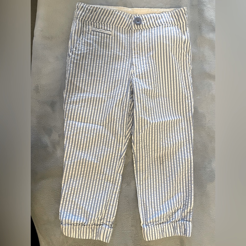 like New Toddler Gap seersucker Striped Blue and White Pants